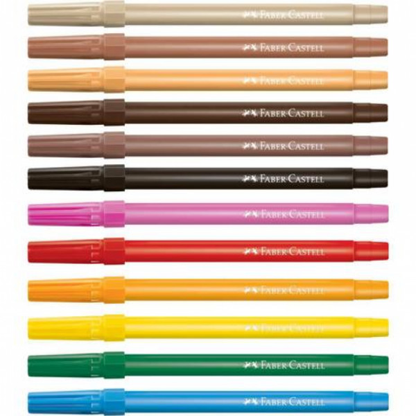Hidrocor Faber Castell Caras e Cores